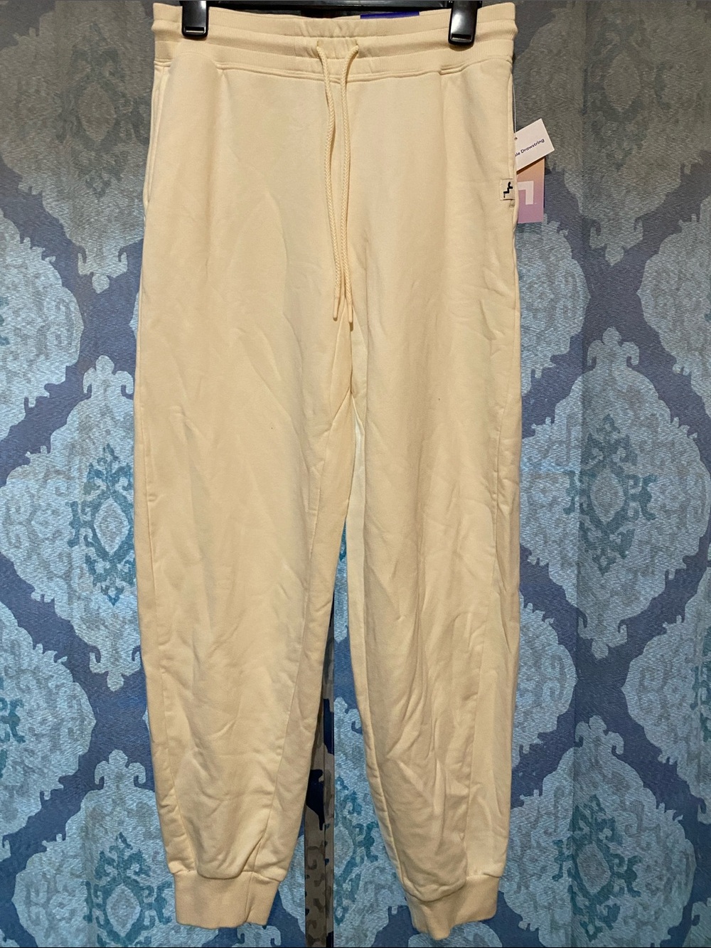 JoyLab Cream Drawstring Joggers for Kids
